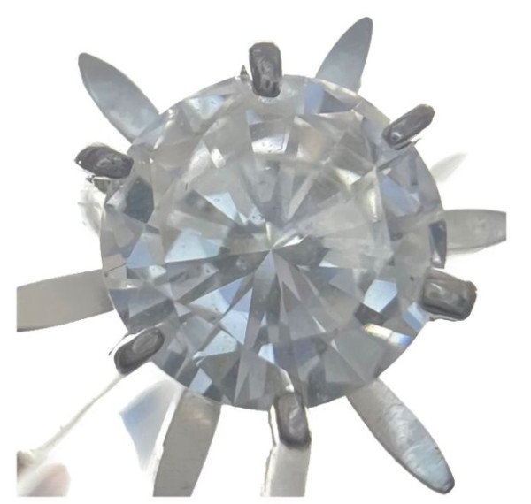 Sortija oro blanco y diamante 0,50cts