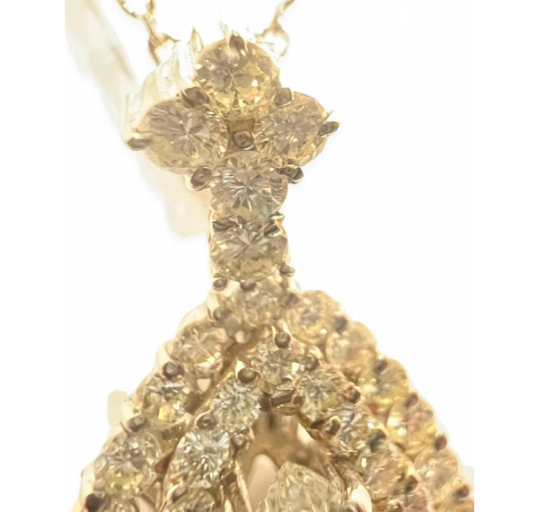 Colgante de oro blanco con Diamantes