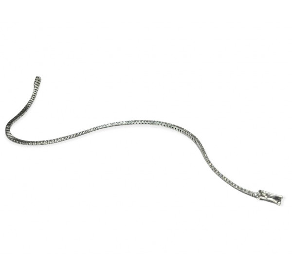 Pulsera riviere de oro blanco con diamantes 0,53cts