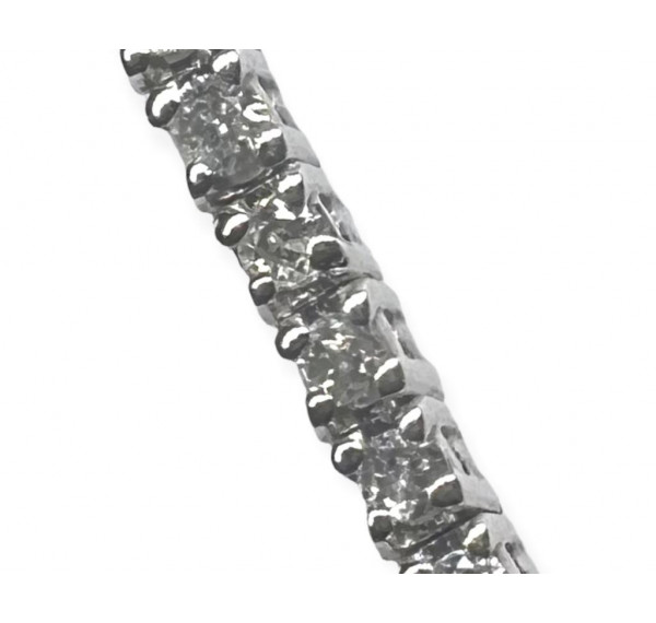 Pulsera riviere de oro blanco con diamantes 0,53cts