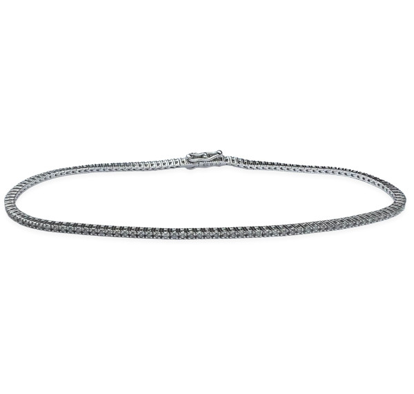 Pulsera riviere de oro blanco con diamantes 0,53cts