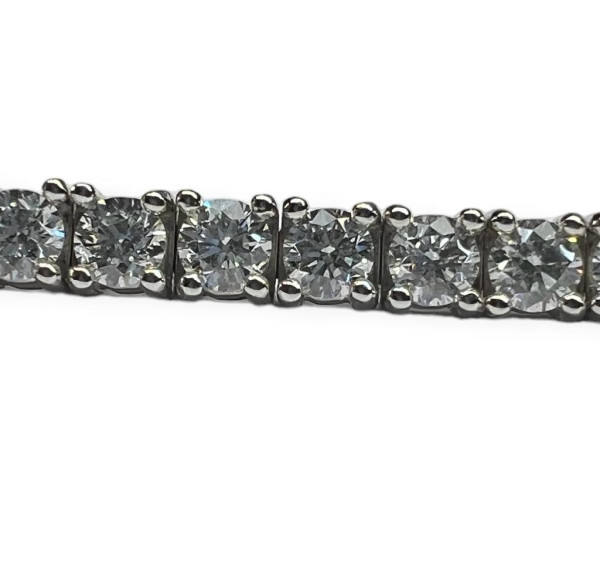 Pulsera riviere de oro blanco con Diamantes 6,07cts