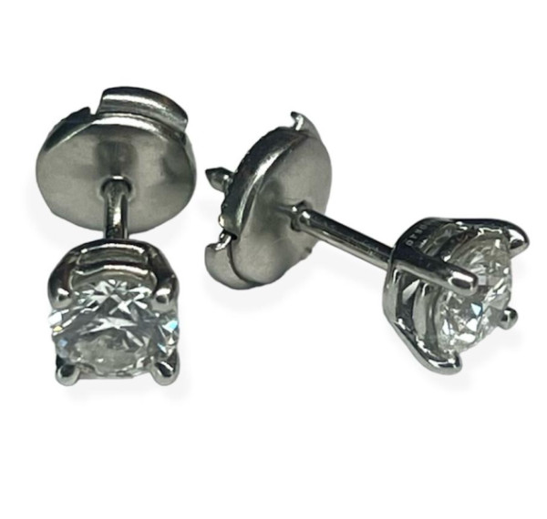 Pendientes Tiffany & Co. platino con diamantes 1,24cts